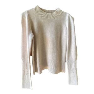 Fab'rik Women's Sweater Size M Pullover White Round Neck